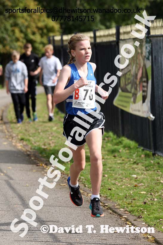 Girls under-13s, Northern Road Relays, Blackpool. Photo: David T. Hewitson/Sports for All Pics